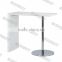 China cheapest high quallity glossy white bar table BA8570