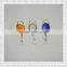 Transparent plastic badge reel around with metal