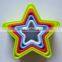 2016 New Plastic Star shape sushi mold set cookie &sandwhich cutter sets