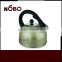 open mouth stainless steel flat bottom hotel kettle