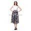 New Fashion Women printed Midi Skirts With Belt in China