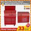 Rolling Aluminium Profile Handle tool box and top chest with 16 drawers