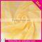 New arrival 100% polyester yellow chiffon fabric for dress design