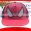 China wholesale kids cute applique embroidered spiderman baseball cap