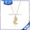Rose Gold Plated Butterfly Necklace Crystal Rhinestone Butterfly Pendant Jewelry