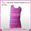 Children Seamless Sleeveless Striped T-shirt