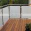 stainless steel handrail balustrade deck balcony staircase glass railing