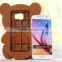 For iphone 4s/5/5s/6/6plus silicone cover cartoon toy case 3D teddy bear phone case phone cover for Samsung Galaxy                        
                                                Quality Choice