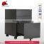 2016 hot sale 3 drawers movable cabinet anti tilt steel filing pedestal