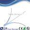 Drop Cable Steel wire Strength Member White LSZH Jacket 1 Fiber Core
