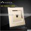 2015 NEW design British standard PC Organic glass push button TV SOCKET wall switch socket