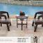 US Style Modern HDPE Plastic Wood Table And Armchairs Set for Yard