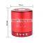 Metal Portable Bluetooth Speaker With fm Radio Bluetooth Speaker Support TF Card And U-disk