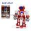 2ch remote control robot toy/ new hot kid toy cool red walking robot