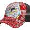 novelty embroidery led fiber optic flashing golf cap with embroidered logo
