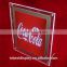 excellent creative illuminated acrylic led sign holder edge lit sign with laser engraving logo