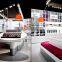 Custom attractive good quality retail make up store display makeup station furniture