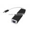 USB 2.0 & USB 3.1 Type-c 3 Port Hub with Ethernet Network LAN Adapter cable