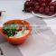 700ml thickness round diamond plastic food soup bowl microwave safe FDA approval with clear lid