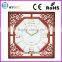 Plastic antique decoration retro lattice 18 inch wall clock