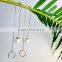 18k Rose Gold Long Line Tassel Round pearl fine Jewelry Earrings present