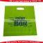 Recycle PE carrying bag Tote Promo Die Cut Punch PE Plastic Carry Out Bag