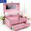 High Quality Aluminum Beauty Box For Makeup PVC Cosmetic Bag With Lock