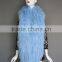 Baby Blue European Winter Fur Muffler/Wholesale women's mongolian lamb fur scarf