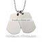 Customized laser engraved stainless steel dog tag pendant