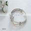 Alloy plating white round diamond rope bracelet