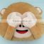 2016 Hot sale Home Textile Wholesale Sew Custom Plush Whatsapp Monkey Emoji Pillow Factory Yiwu