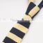 OEM High Quality 100% Multicolored Striped Polyester Knitted Necktie