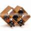 Nature bamboo red wine bottle rack