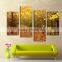 Yellow leaves trees natural canvas prints in autumn
