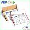 high quality cheap price costom made folding board A5 desk calendar printing