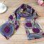 2015 Fashion Lady Women Silk Pattern Printed Chiffon Silk Neck Scarf China Wholesale