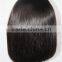  lace wig China lace front wig indian remy hair 10inch 130% density side part lace front wig with bun
