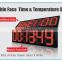 GPS error outdoor indoor led clock time sign 88:88:88 red blue color
