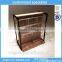 simple beauty products wooden display shelf