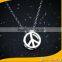 Wholesale 925 Sterling Silver Jewelry Anti-War Peace Signs Crystal Beads for Pendants Necklace (AN-005)