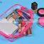 clear rectangle pvc zipper waterproof travel bag set