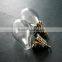 20x30mm vintage style antiqued bronze flower cap bail wish vial drop glass bottle pendant DIY supplies 1810392