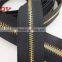 3# Excellent Polished Gold Metal Zipper Rolls
