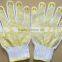 BSSAFETY 10 or 13 gauge cotton yarn knitting with pvc dotted gloves
