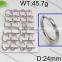 Wholesale Newly round shape sterling silver hoop earring