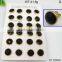 Powell Wholesale Black Glass Gold Filled Earring