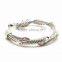 China Factory Wholesale Simple Design Fashion Stainless Steel Bangle With Diamond