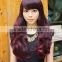 The wig factory price wet and wavy cheap lace front wig fashion Wine red wigs