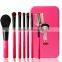Portable 7pcs Metal Box Cute Makeup Brushes Set