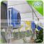 Single layer film greenhouse with natural gas heater